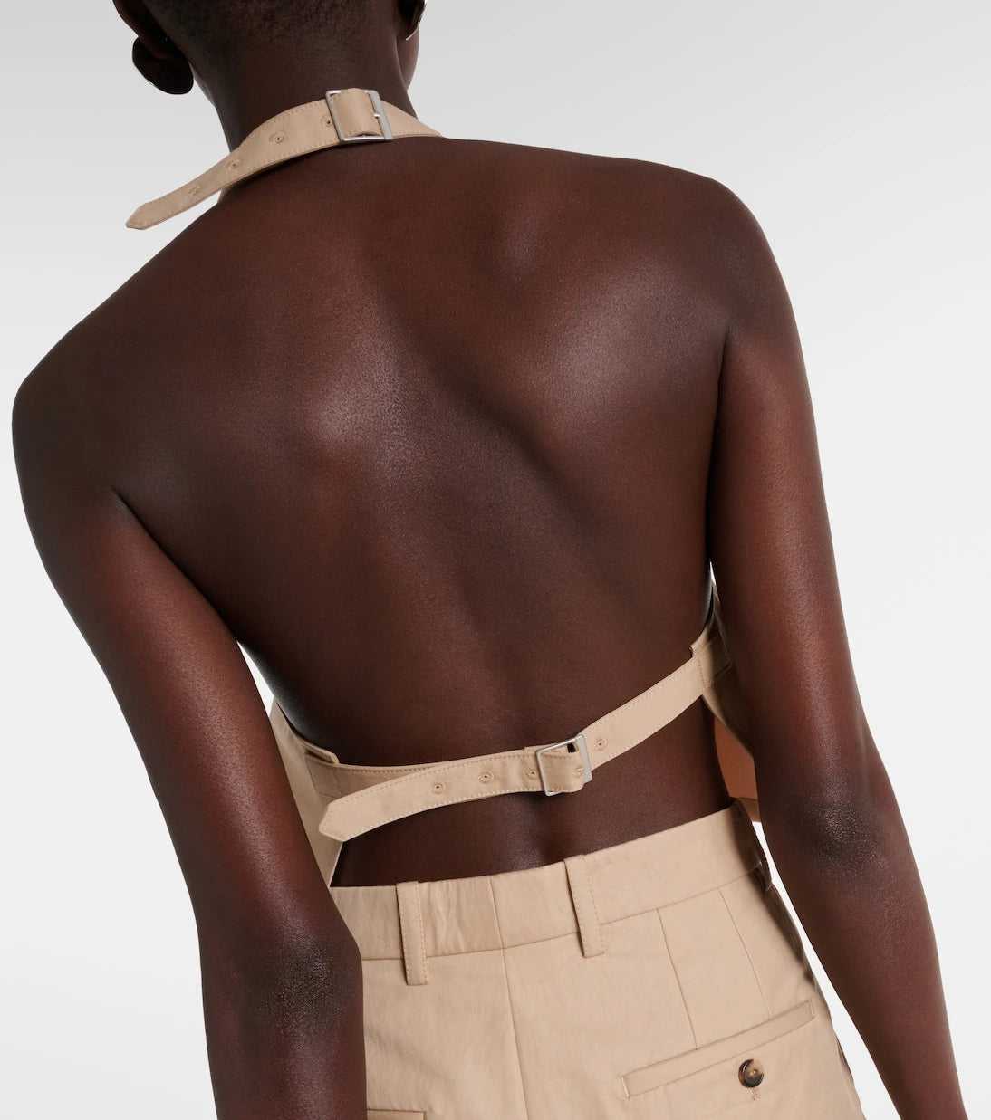 Wardrobe.NYC - Halterneck cotton-blend drill top