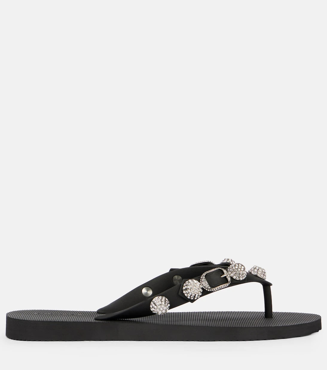 Balenciaga - صندل كاغول ثونغ مزين بالكريستال