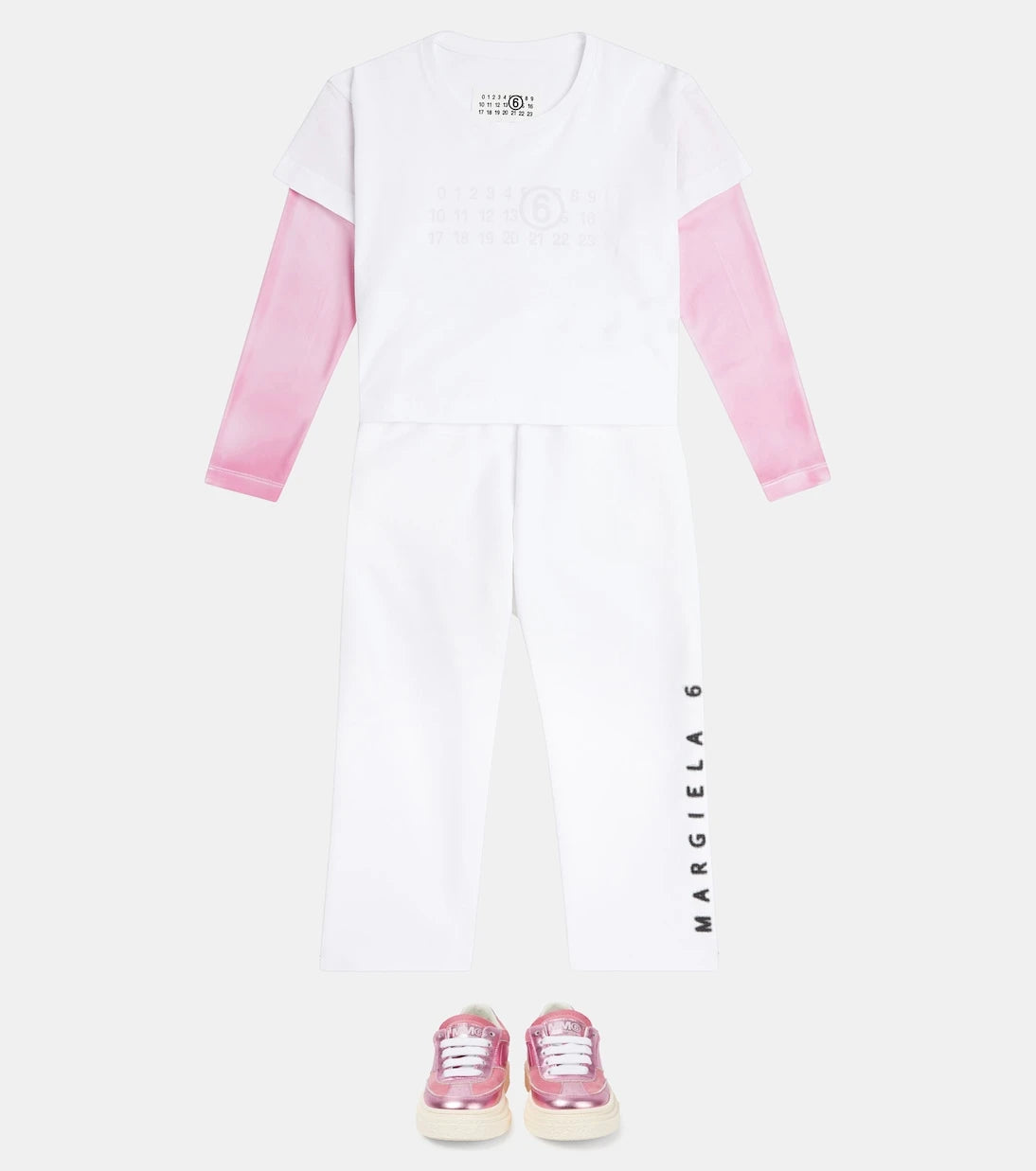 MM6 Maison Margiela Kids - Leather sneakers
