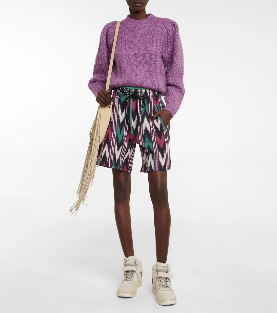 Marant Etoile - Linima cotton paperbag shorts
