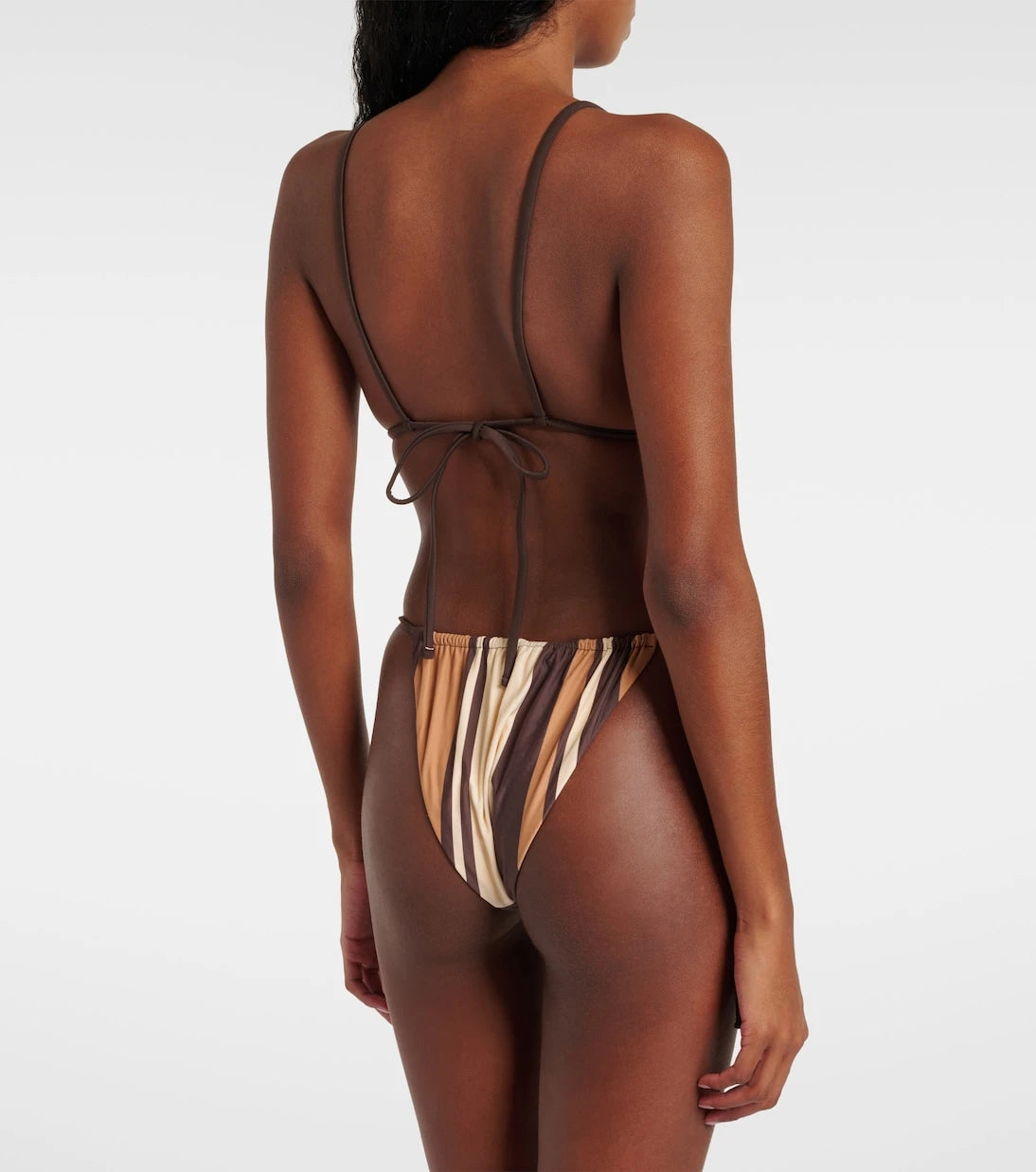 SIR - Mahogany striped bikini bottoms