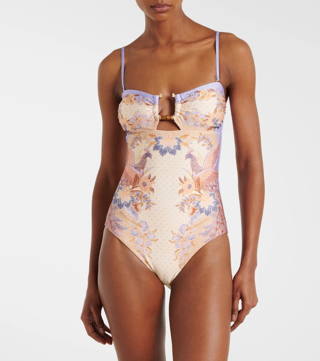 Zimmermann - Indra printed swimsuit