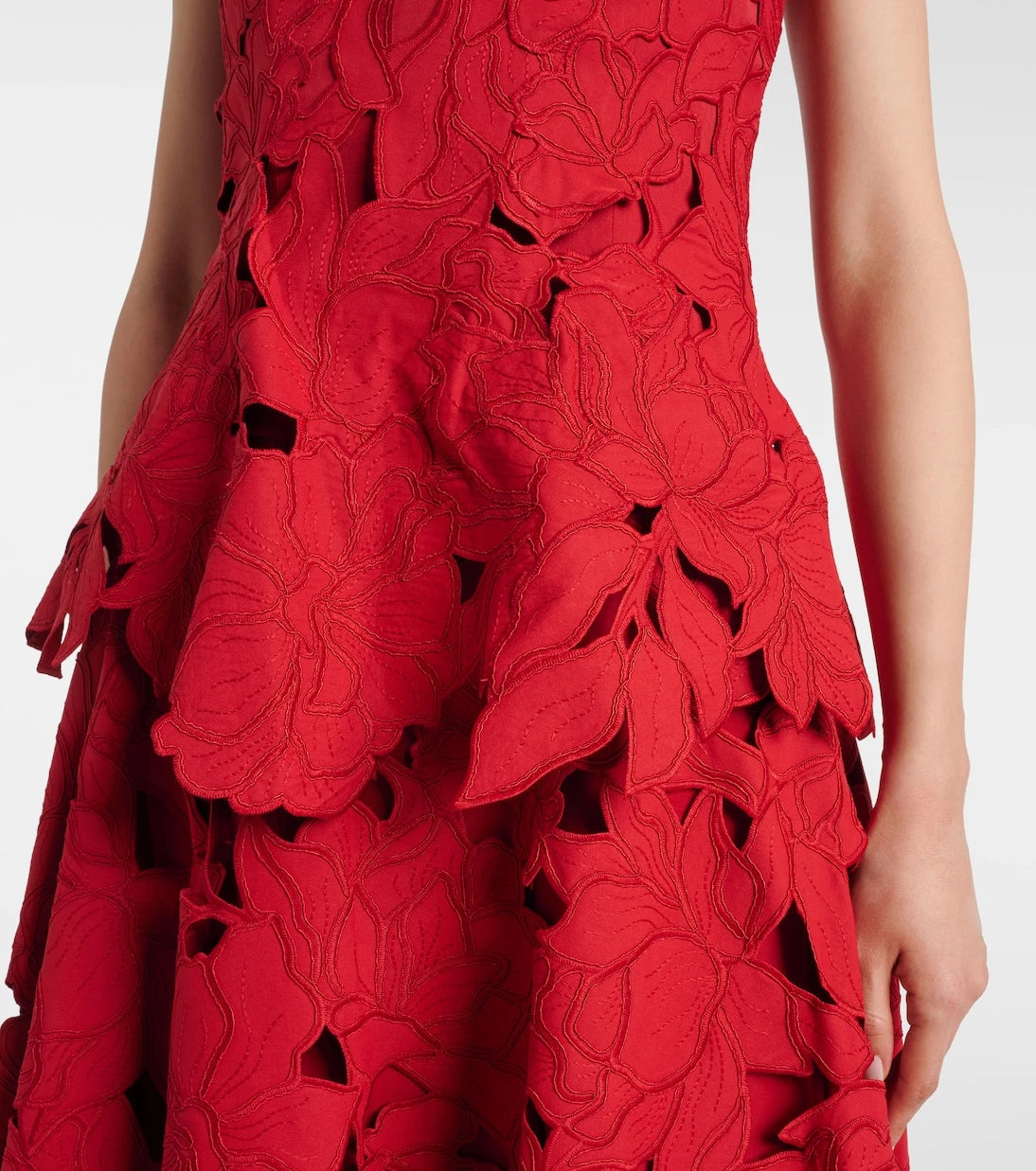 Simkhai - Audrey peplum lace midi dress