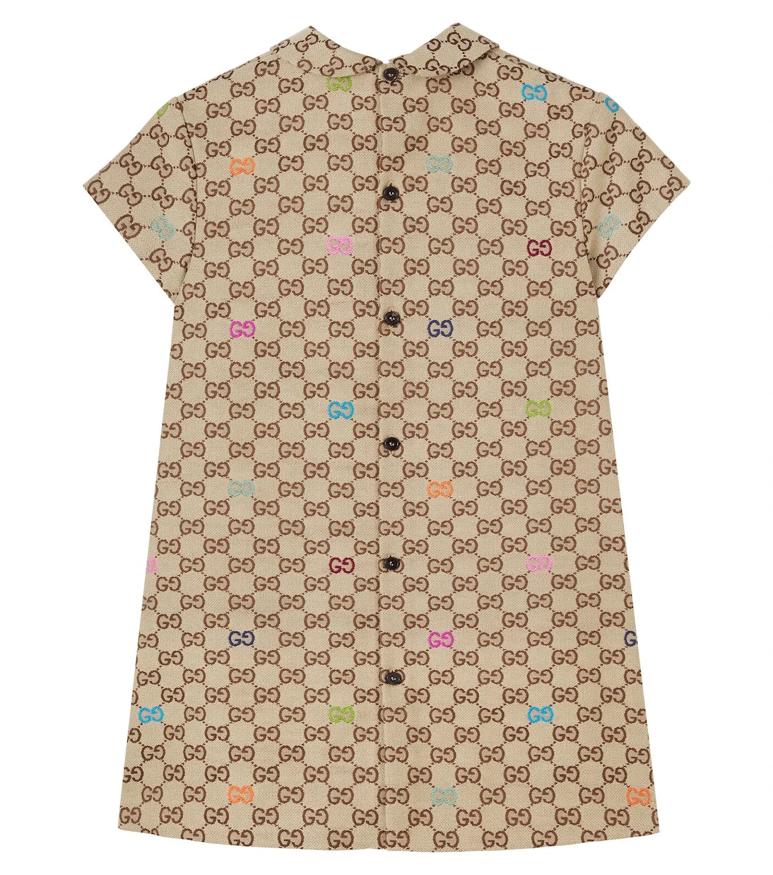 Gucci Kids - فستان من مزيج القطن GG