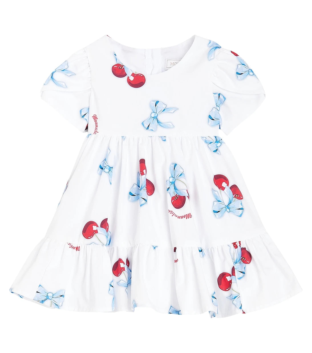 Monnalisa - Baby printed cotton poplin dress