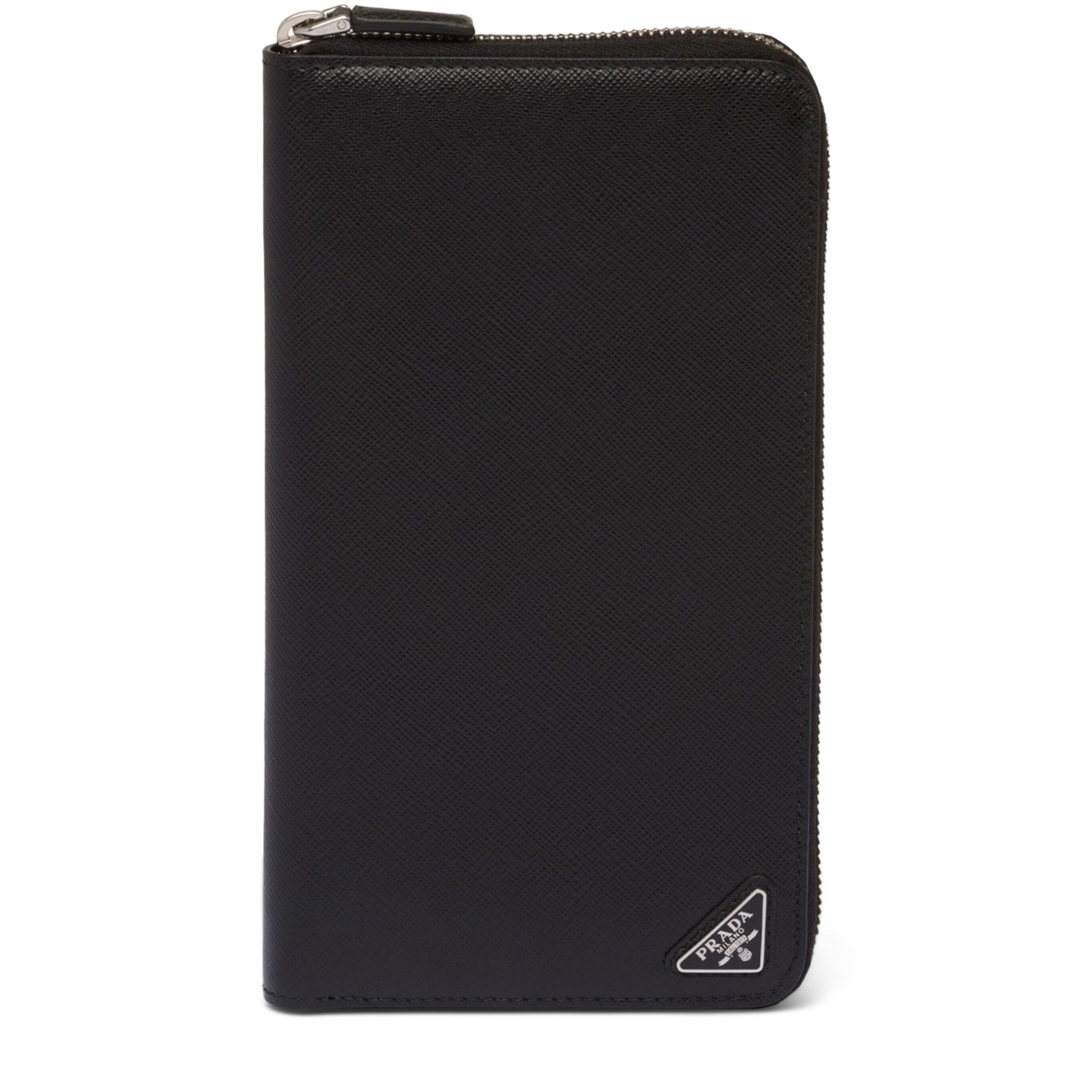 Saffiano Leather Zip-Around Wallet