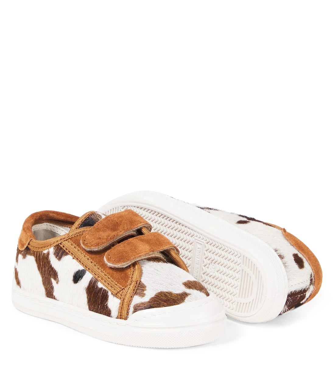 PèPè - Printed calf hair and suede sneakers