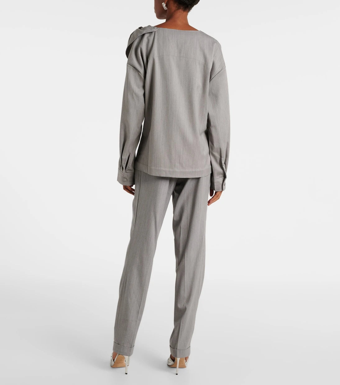 Jacques Wei - Embellished wool blouse