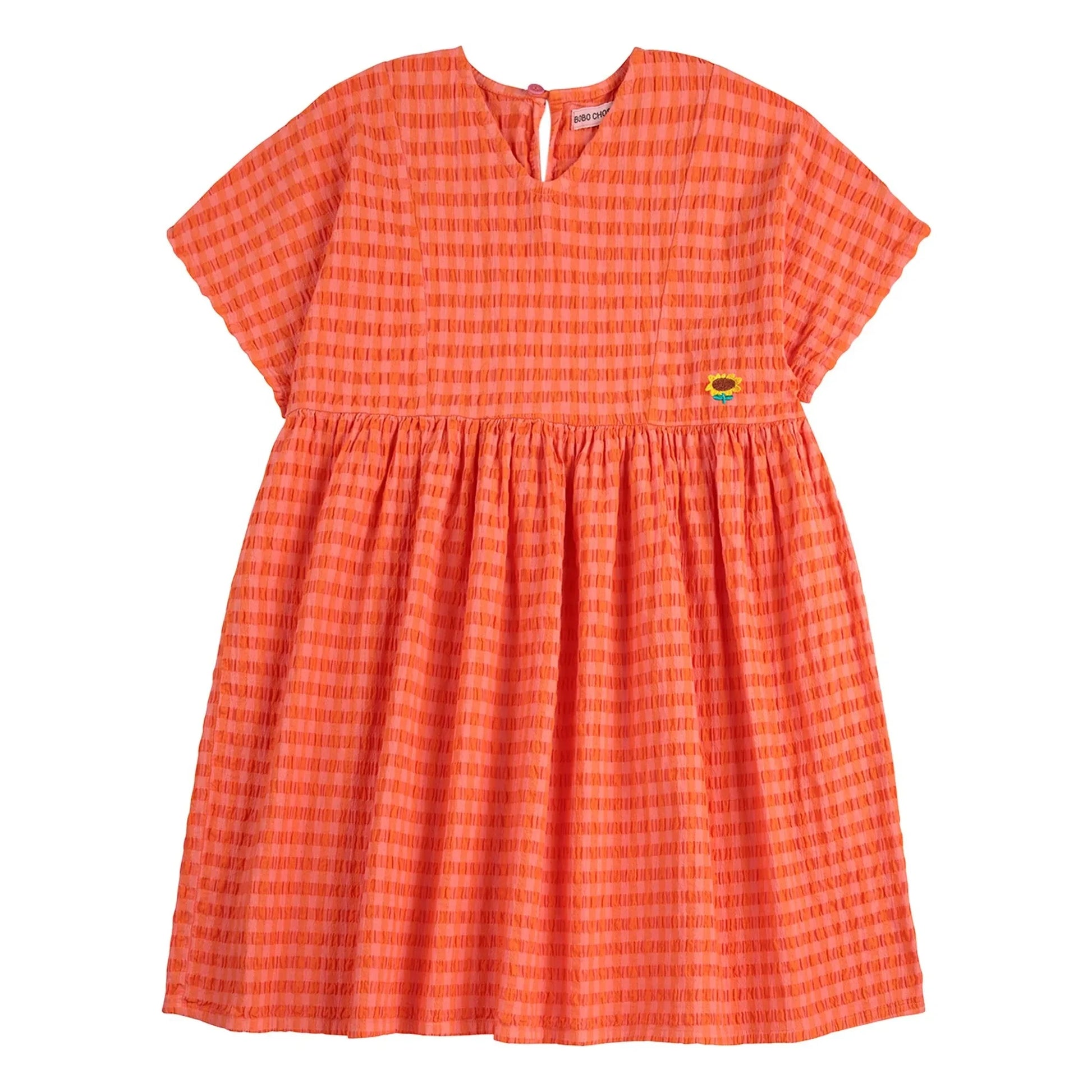Bobo Choses - Gingham dress | Coral