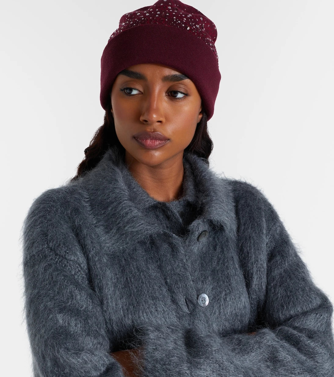 Gucci - GG crystal-embellished wool beanie