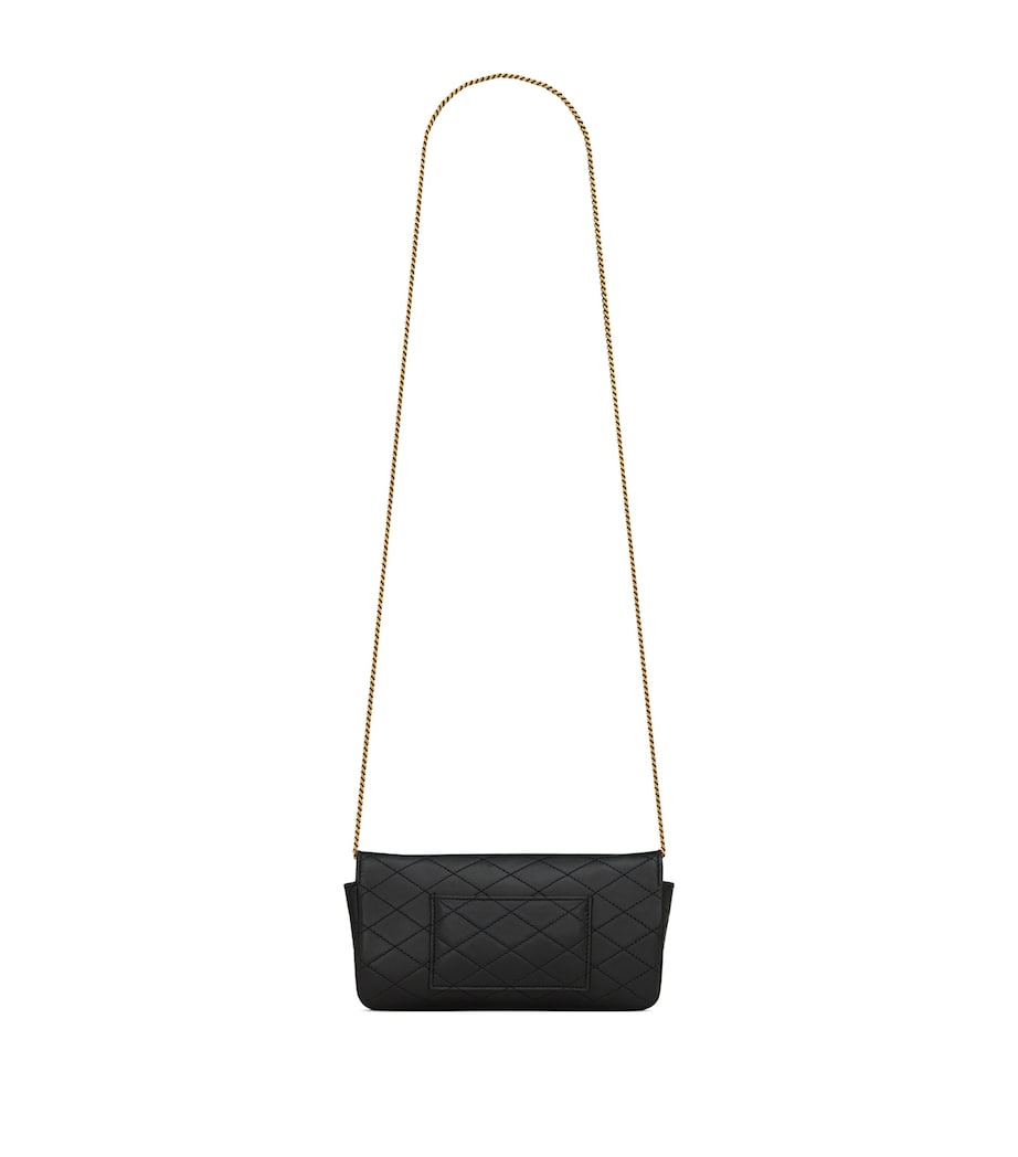 Black Gaby Quilted Phone Holder