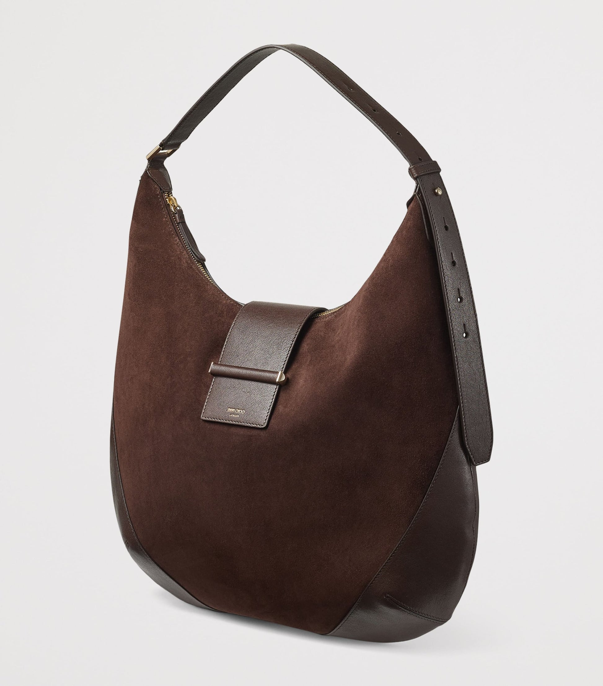 Medium Bar Suede Shoulder Bag