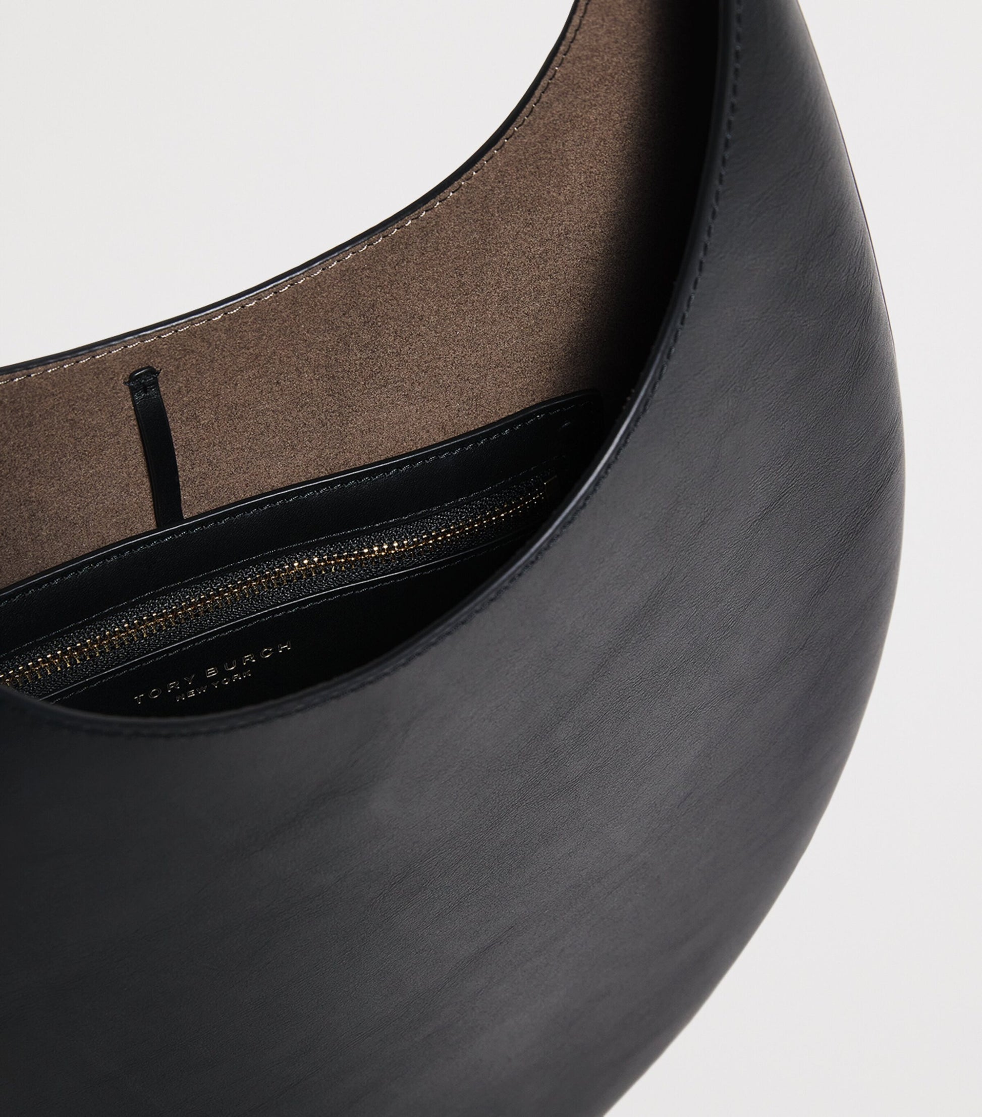 Leather Pierced Shoulder Bag