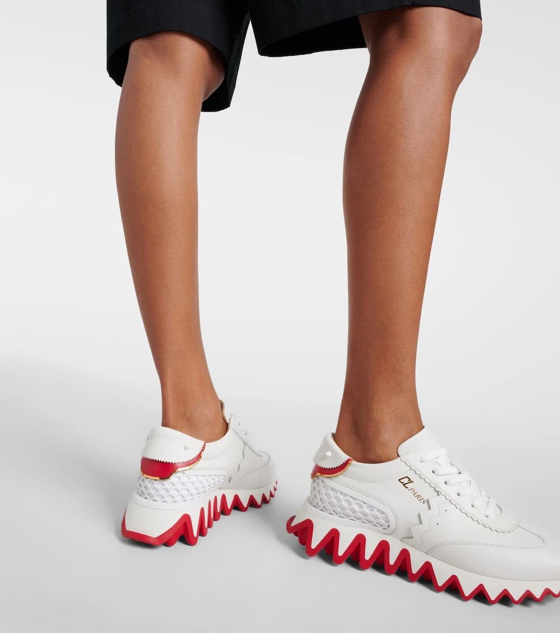 Christian Louboutin - Loubishark leather sneakers