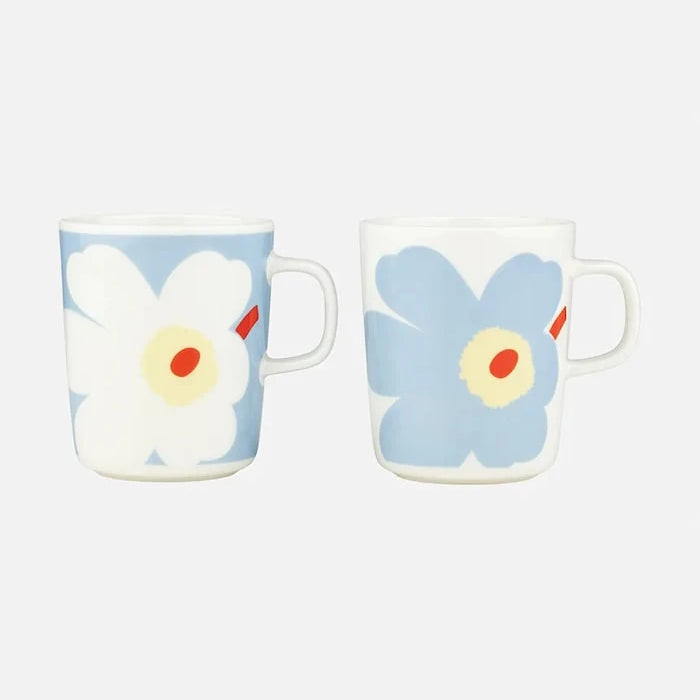 Marimekko seramik kupa seti, taş seramik, 250 ml