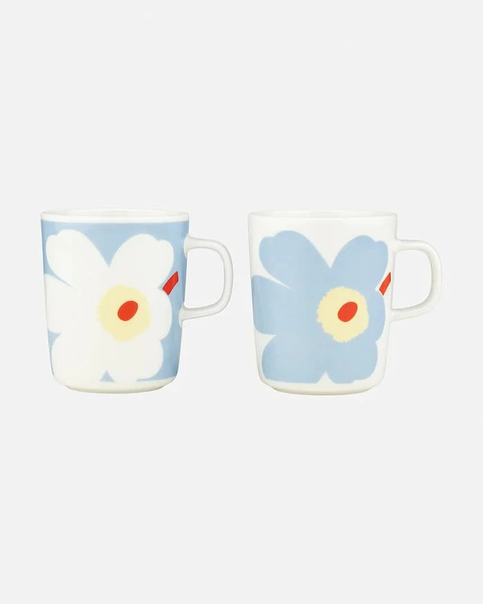 Marimekko seramik kupa seti, taş seramik, 250 ml