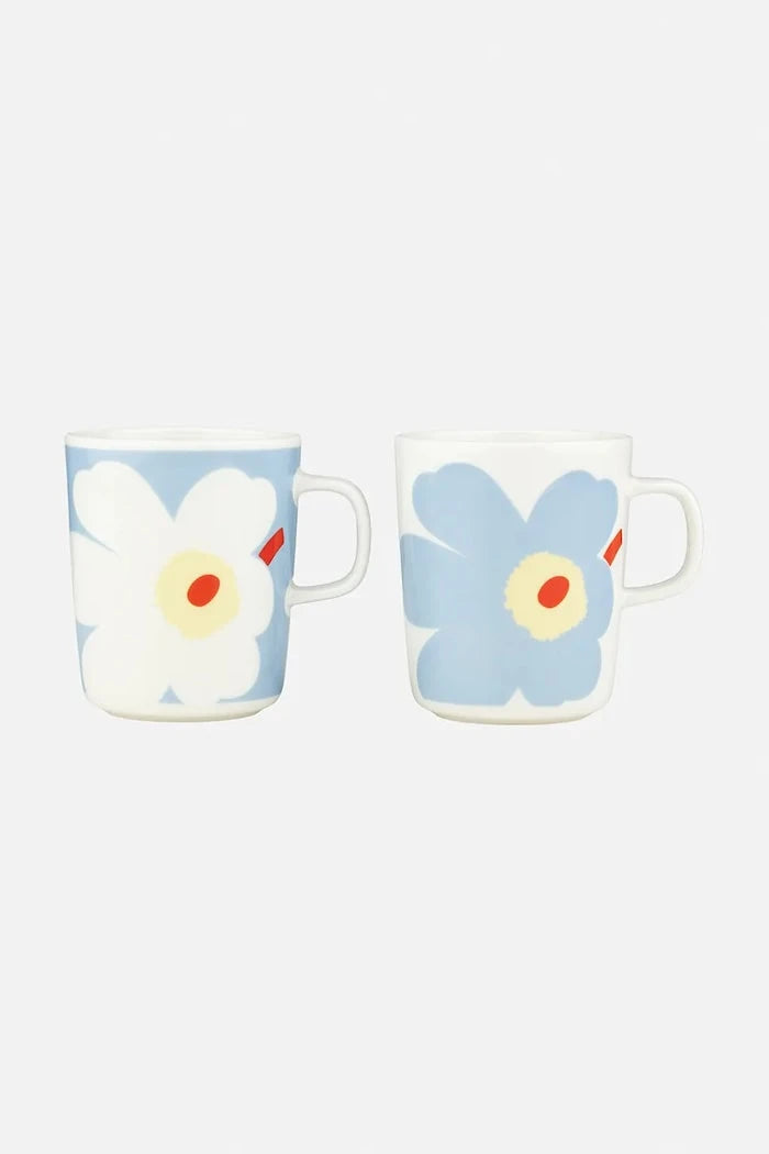 Marimekko seramik kupa seti, taş seramik, 250 ml