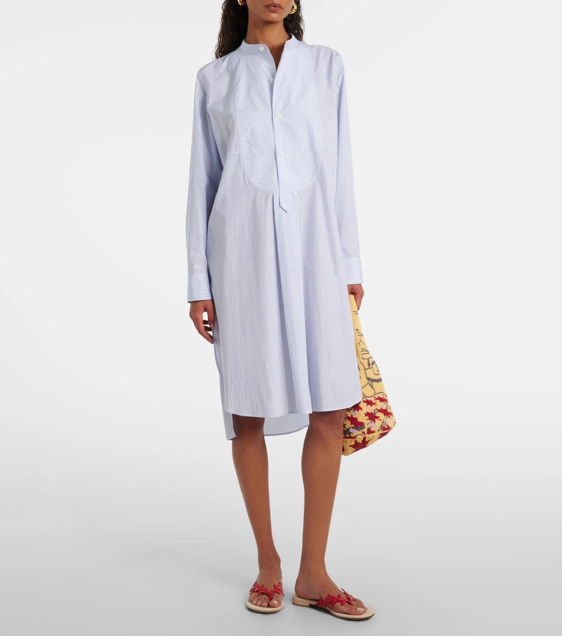 Gianvito Rossi - Canvas and leather thong sandals