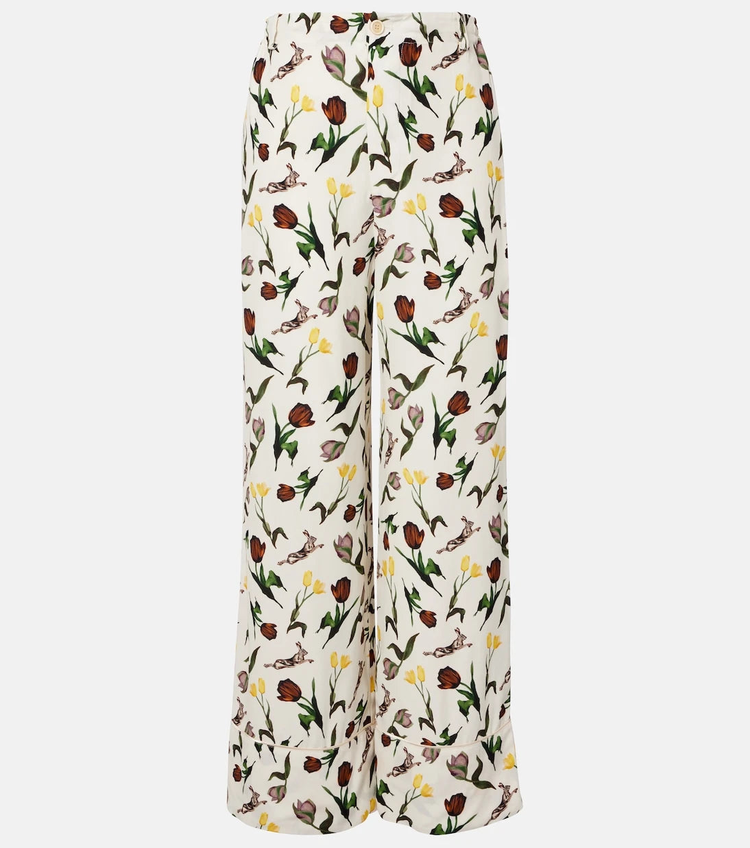 Marni - Printed silk palazzo pants