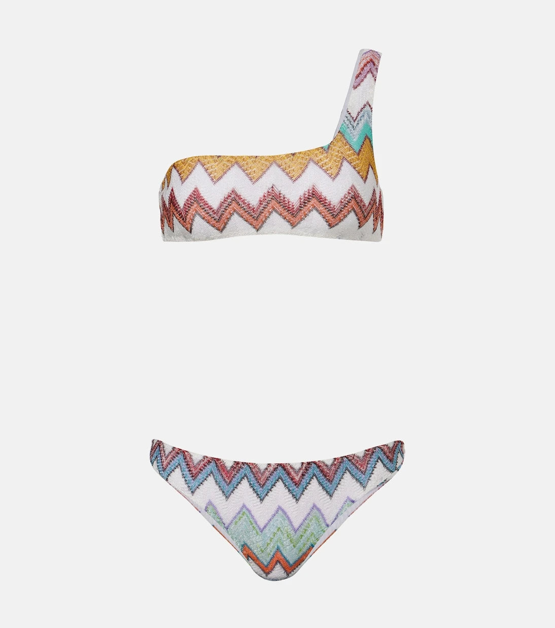 Missoni - بيكيني لاميه بنقشة متعرجة