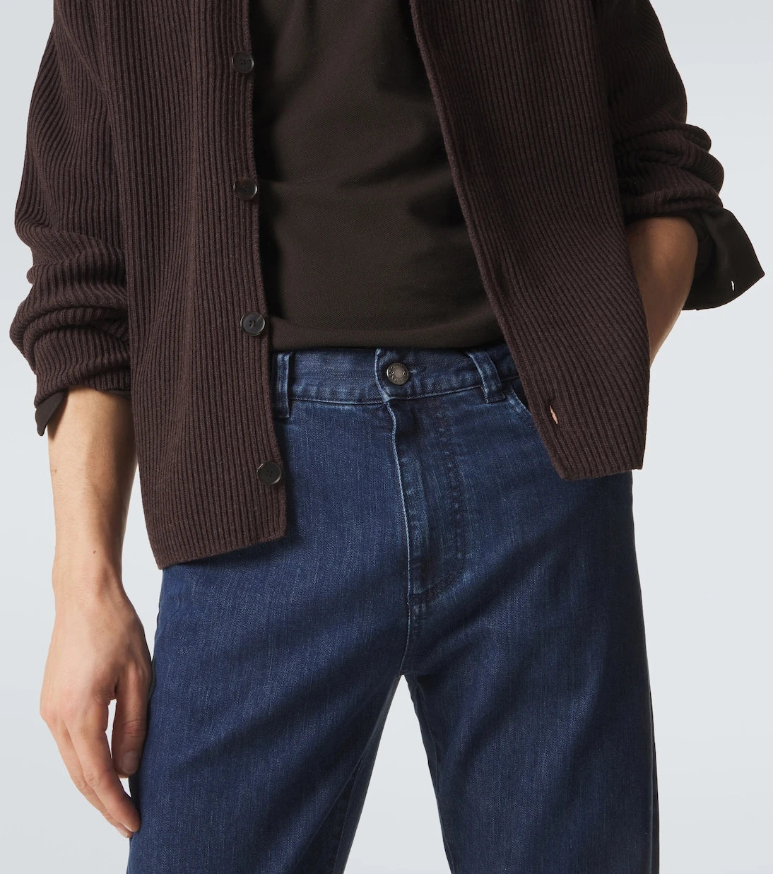 Canali - بنطلون جينز بقصة ضيقة