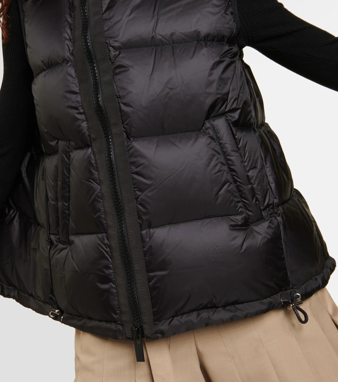 Sacai - Asymmetric quilted down vest