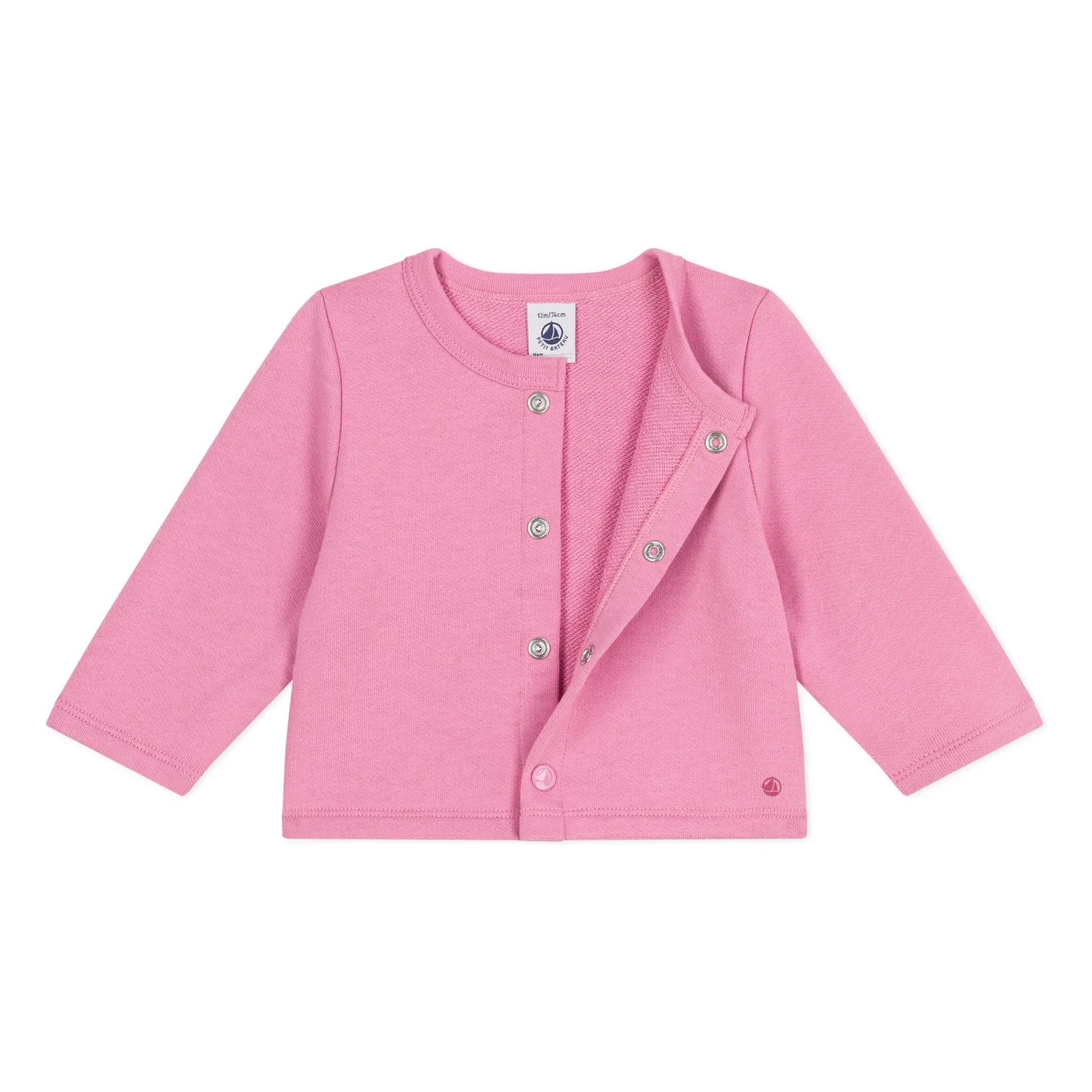 Petit Bateau - Organic cotton cardigan | Candy pink