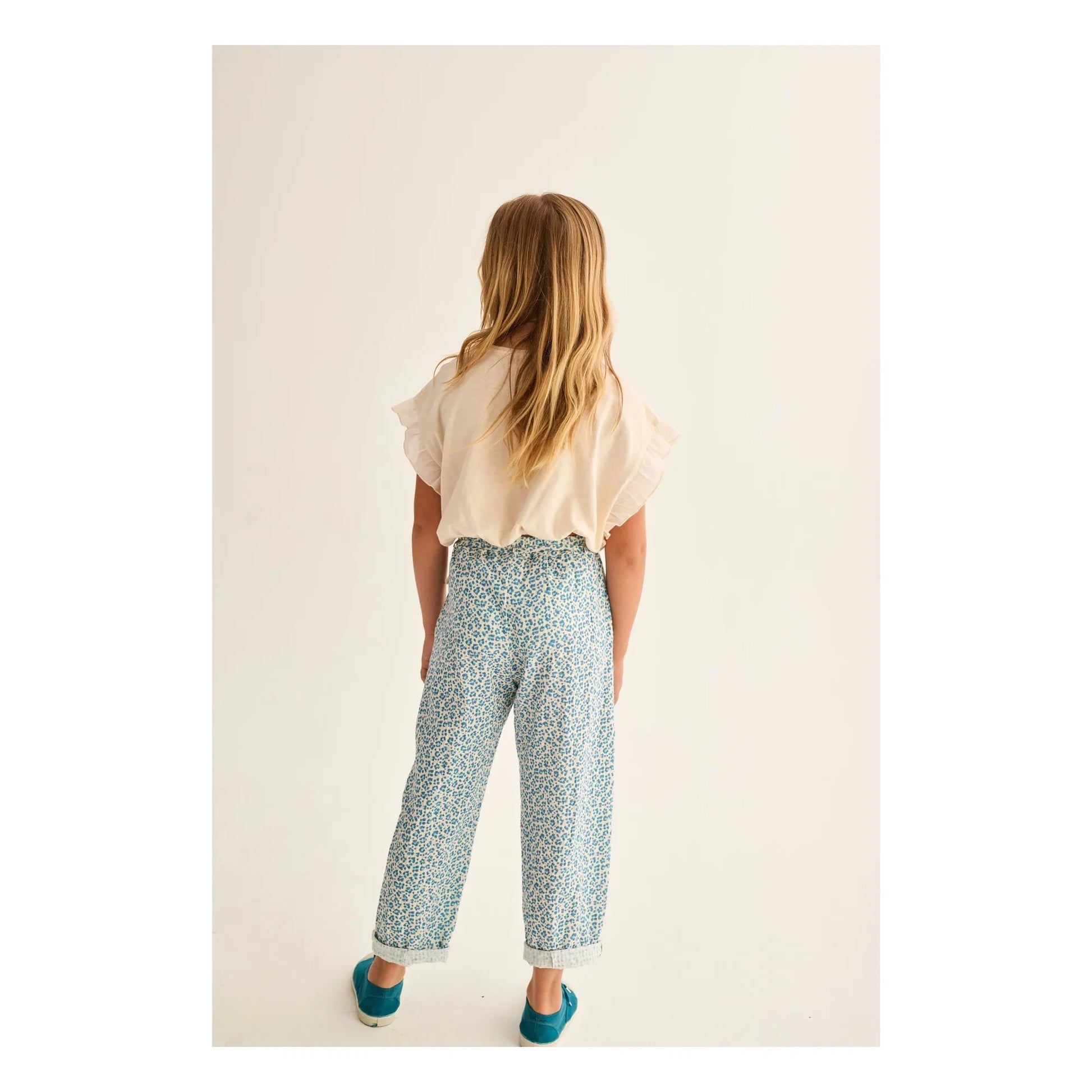 Cozmo - Bella Leopard Pants | Turquoise