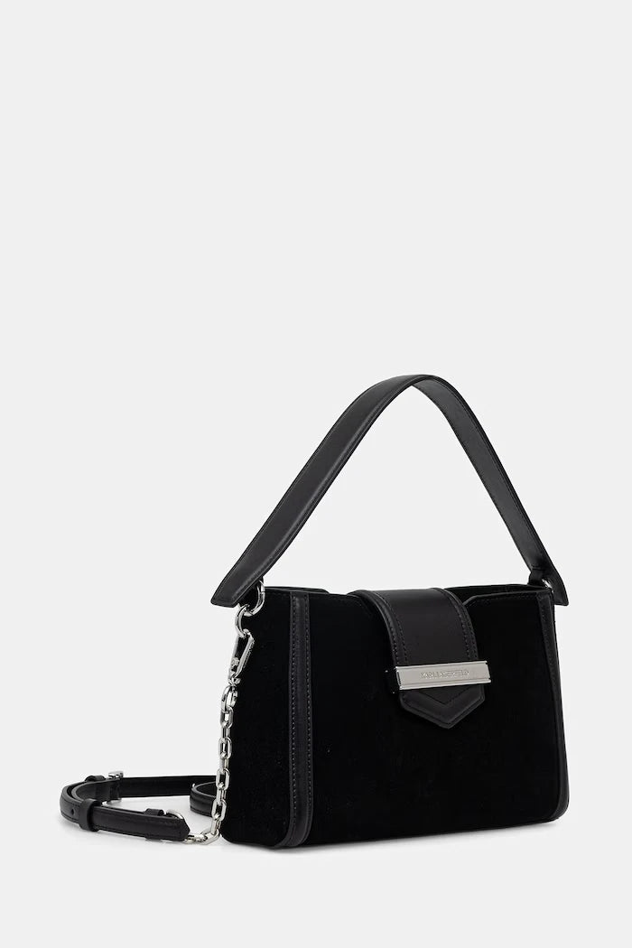 Karl Lagerfeld süet kadın crossbody çanta
