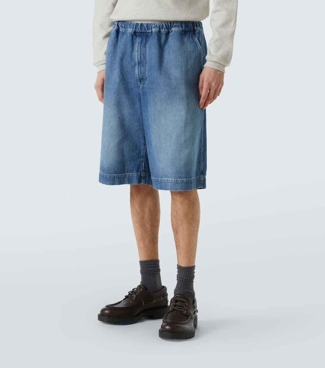 Plan C - Denim Bermuda shorts