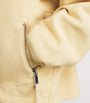 Yellow Virgin Wool Bomber Jacket
