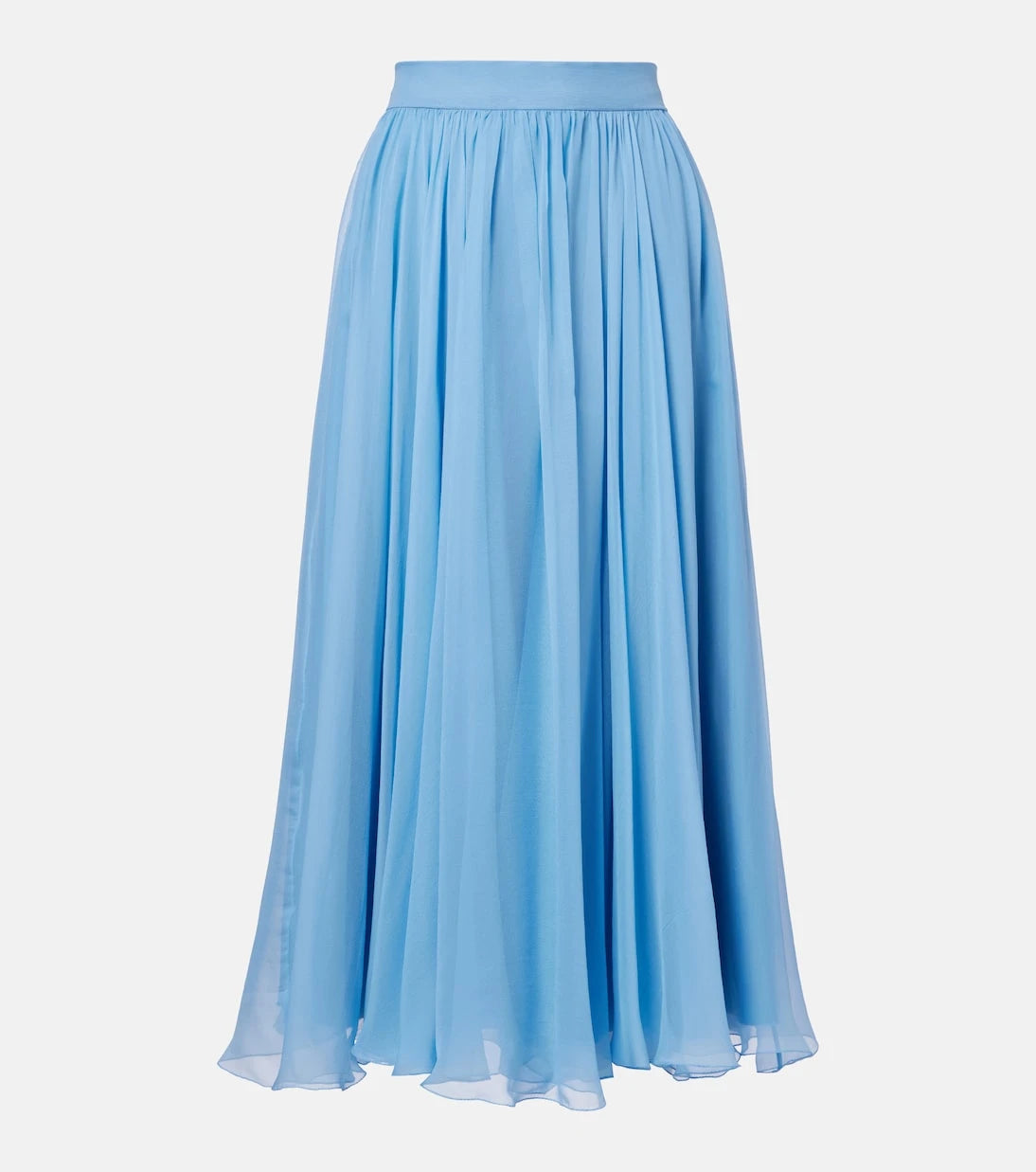 Dolce&Gabbana - Silk chiffon midi skirt