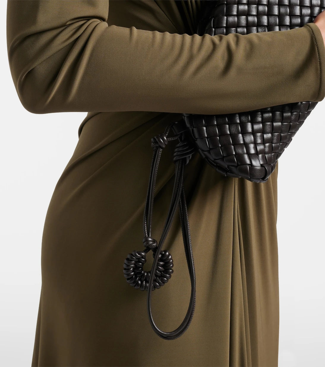 Bottega Veneta - Onda Small Intreccio leather clutch