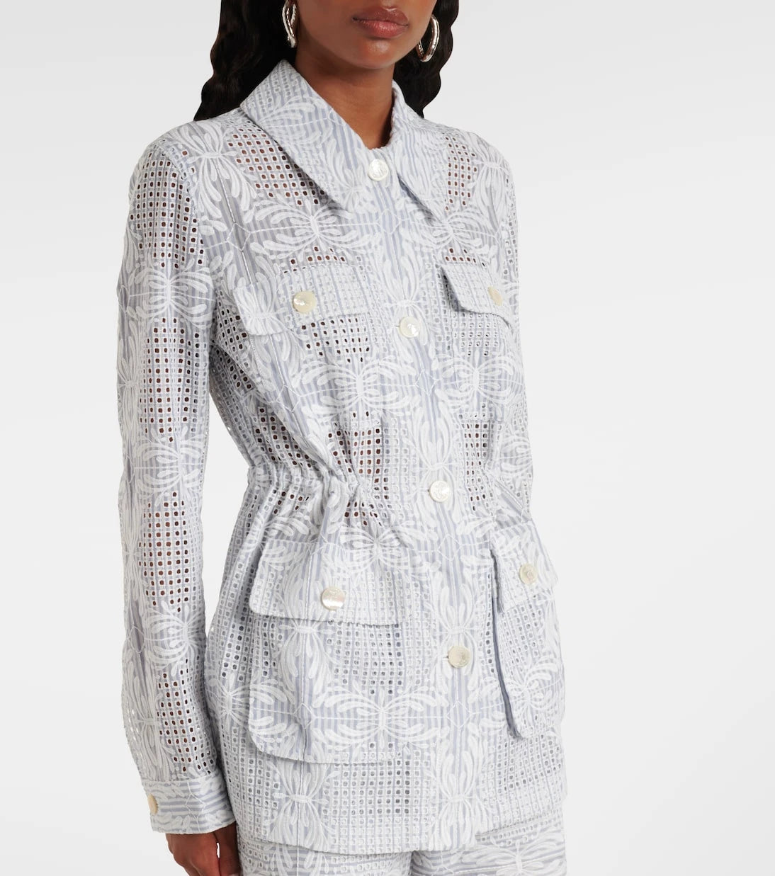 Veronica Beard - Kiki eyelet jacket
