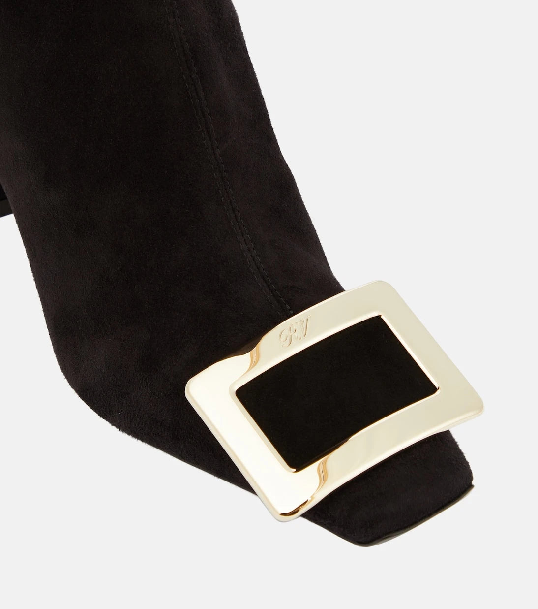 Roger Vivier - Belle Vivier suede knee-high boots