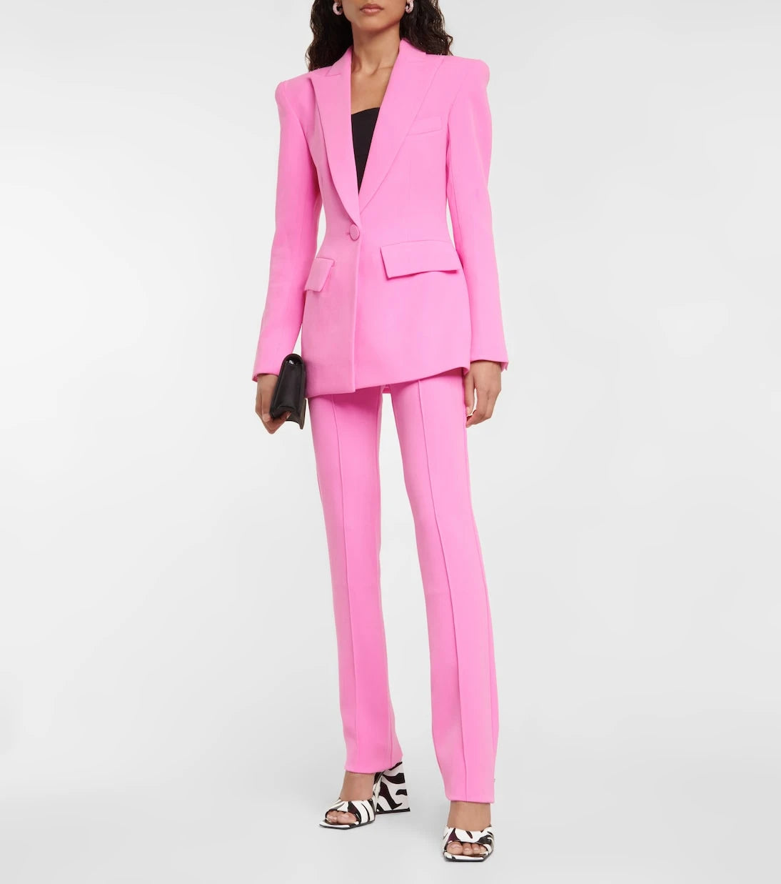Alex Perry - Reed high-rise straight crêpe pants