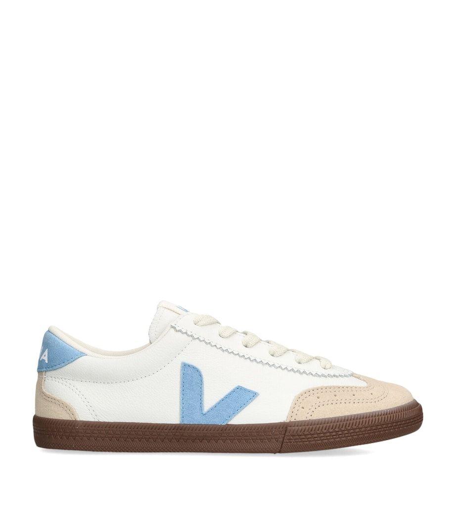 Veja Blue Leather Volley Sneakers