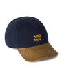 Blue Denim Corduroy Baseball Cap