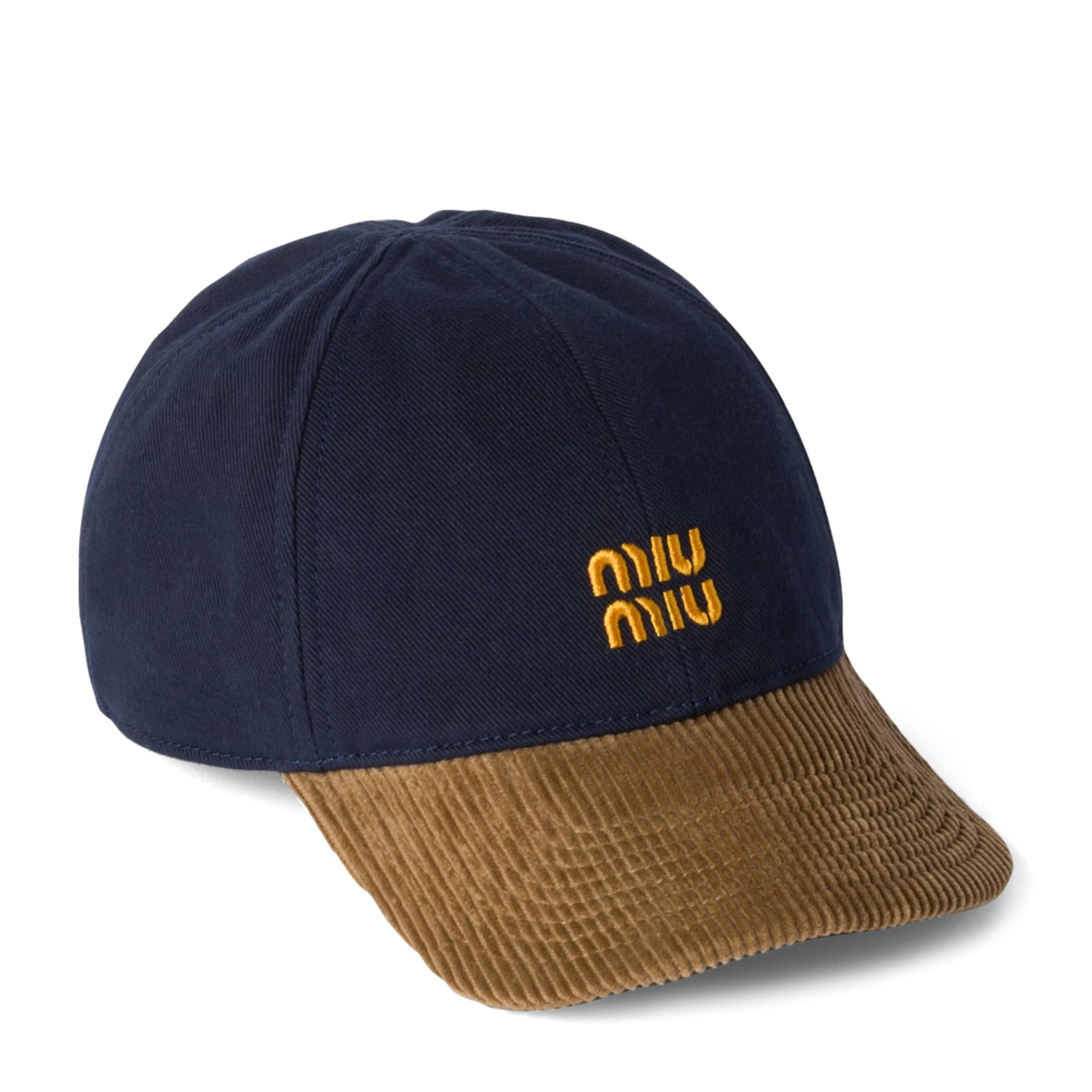 Blue Denim Corduroy Baseball Cap