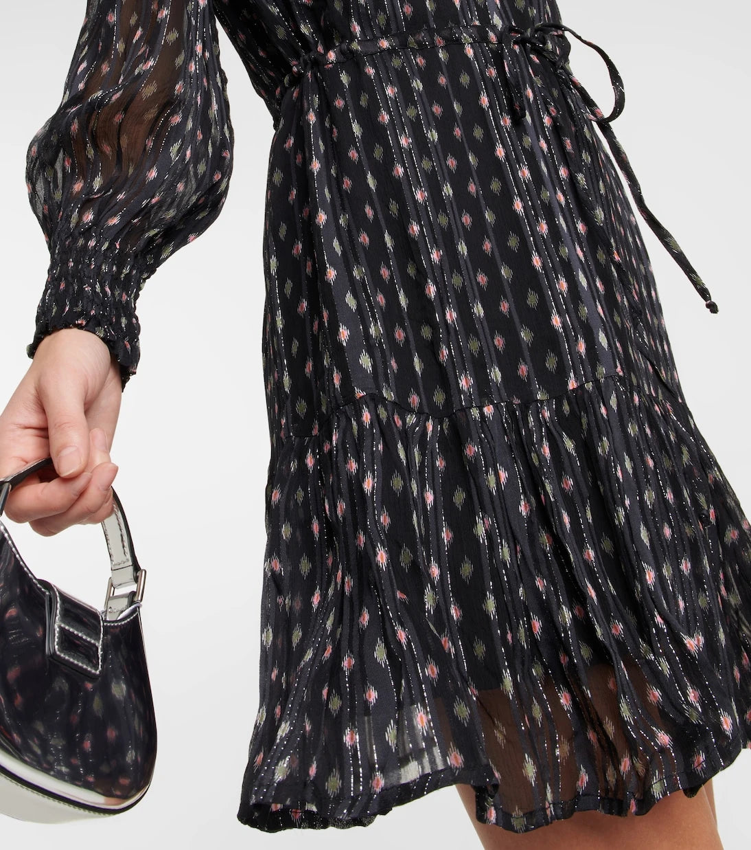 Velvet - Printed chiffon minidress