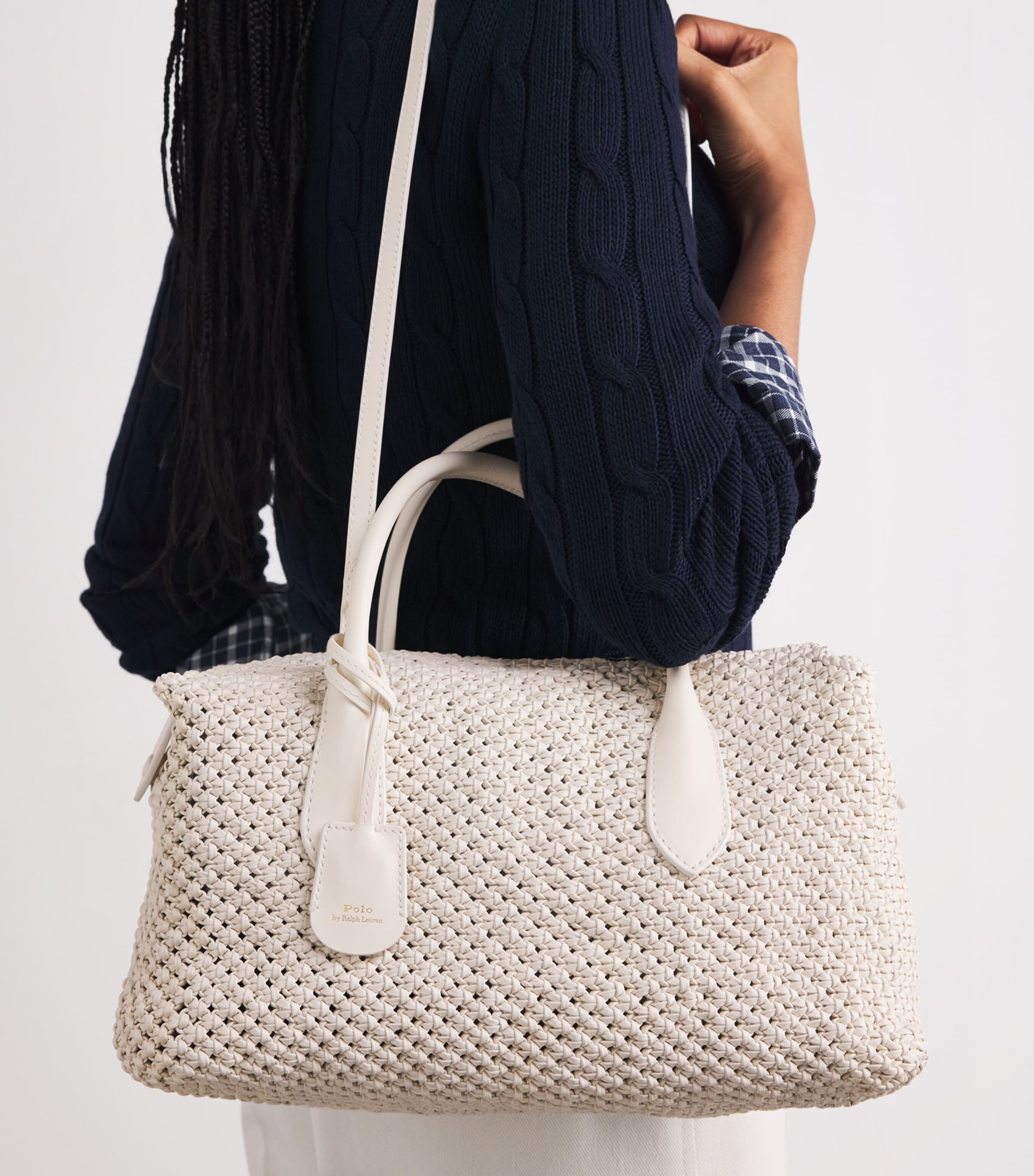 Leather Bellport Satchel Bag