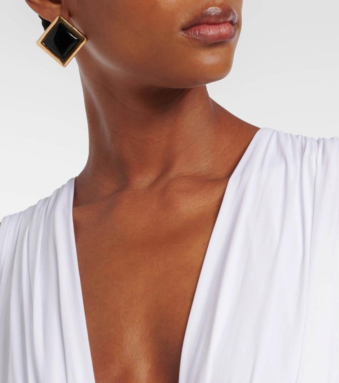 Balmain - Embellished jersey maxi dress