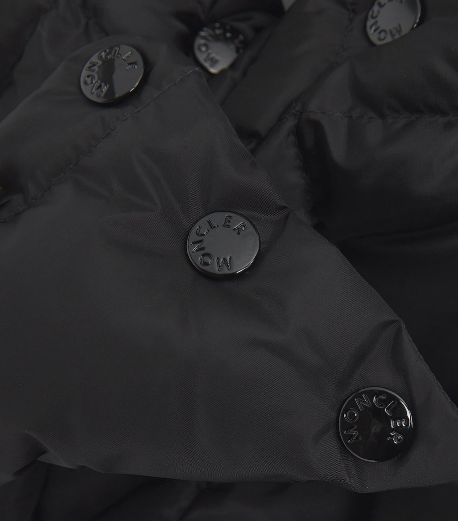 Moncler Black Down Litte Long Coat