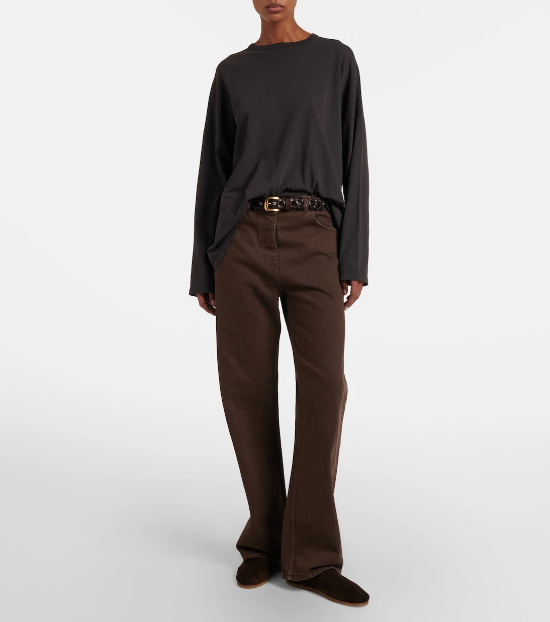 The Row - Perrick suede ballet flats