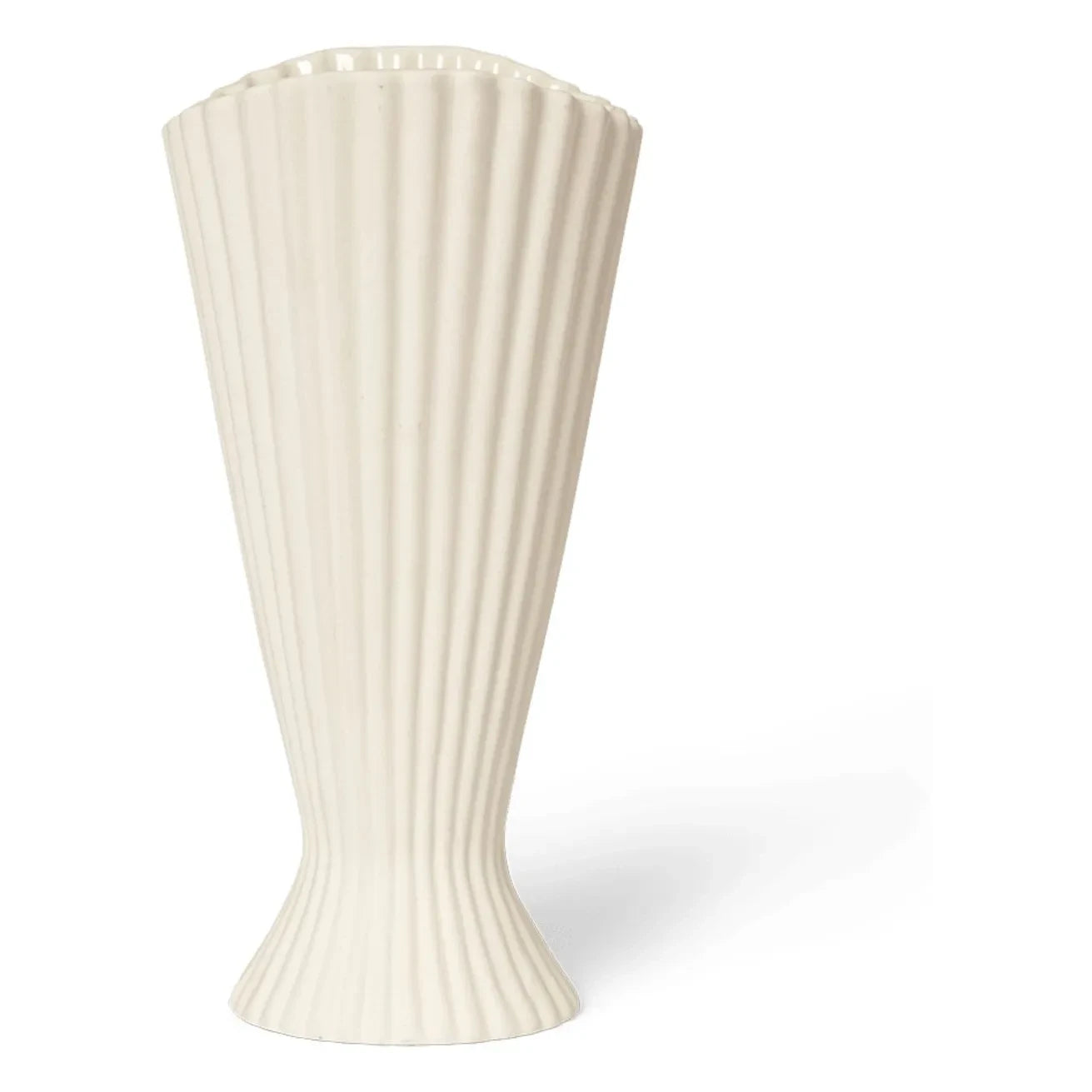 Ferm Living - Fountain stoneware vase | Off-White