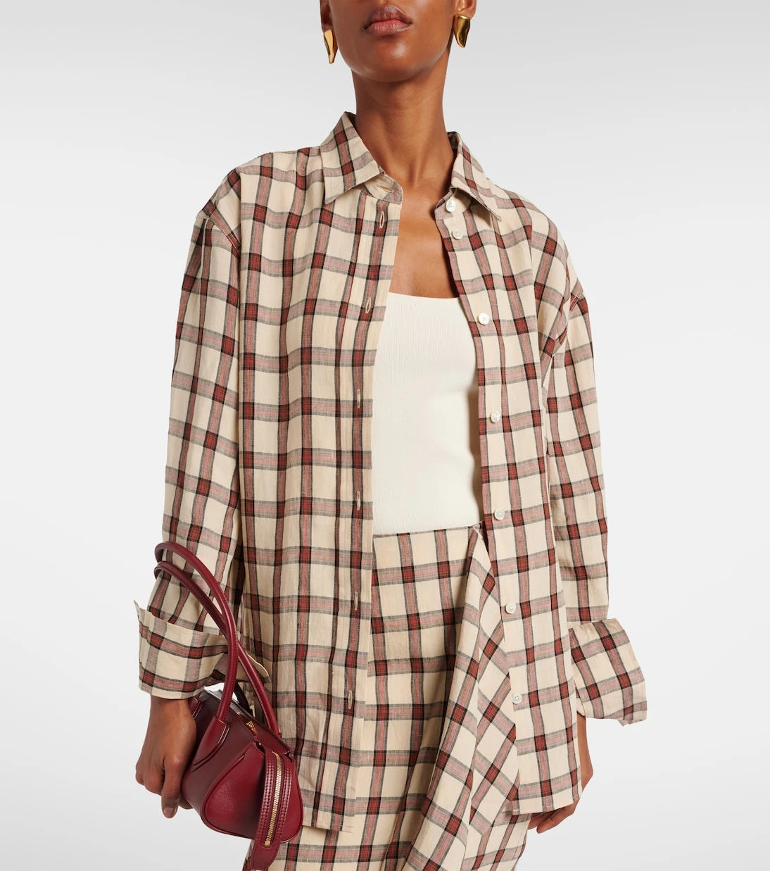 Róhe - Checked linen shirt