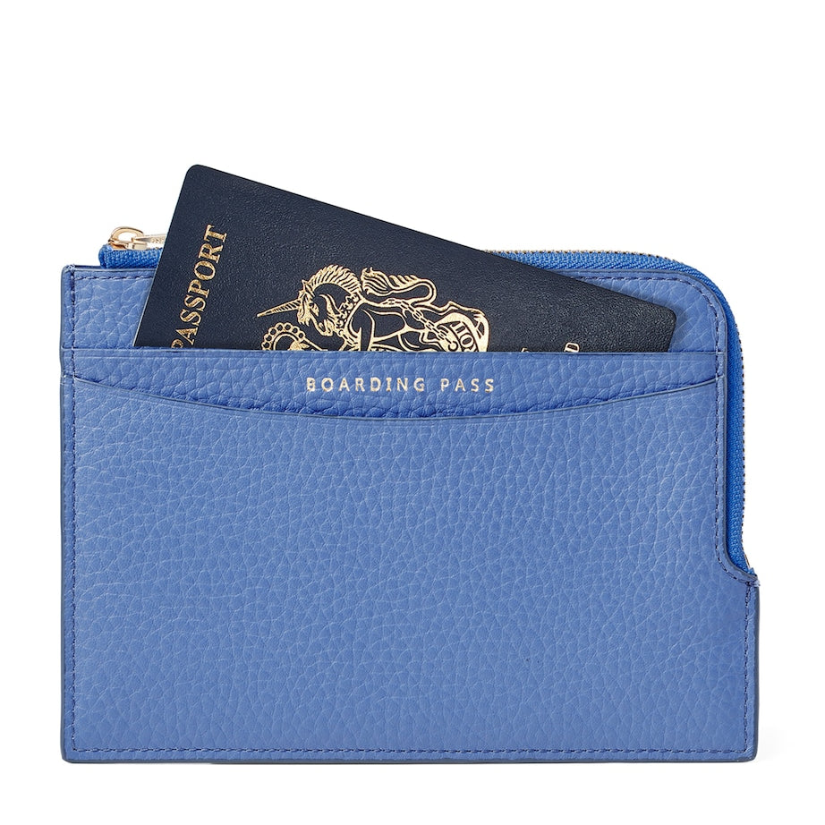 Leather Zipped Travel Wallet