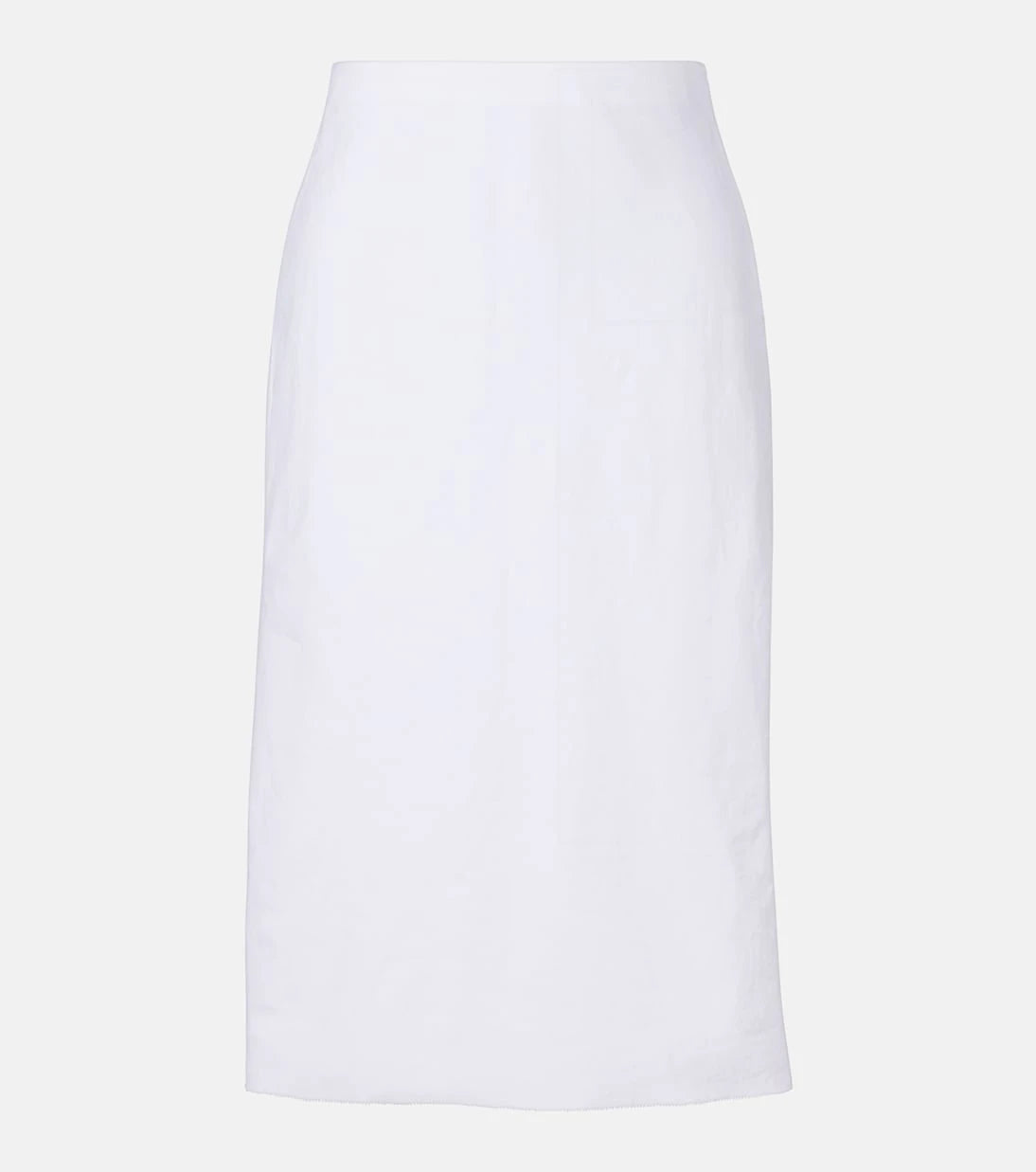Vince - Easy linen-blend midi skirt