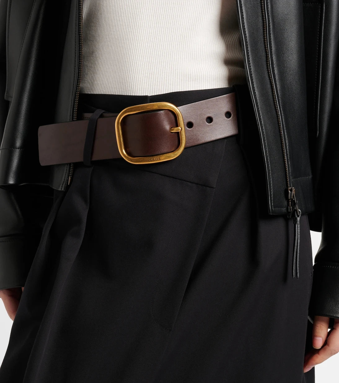 Loewe - Rounded leather belt
