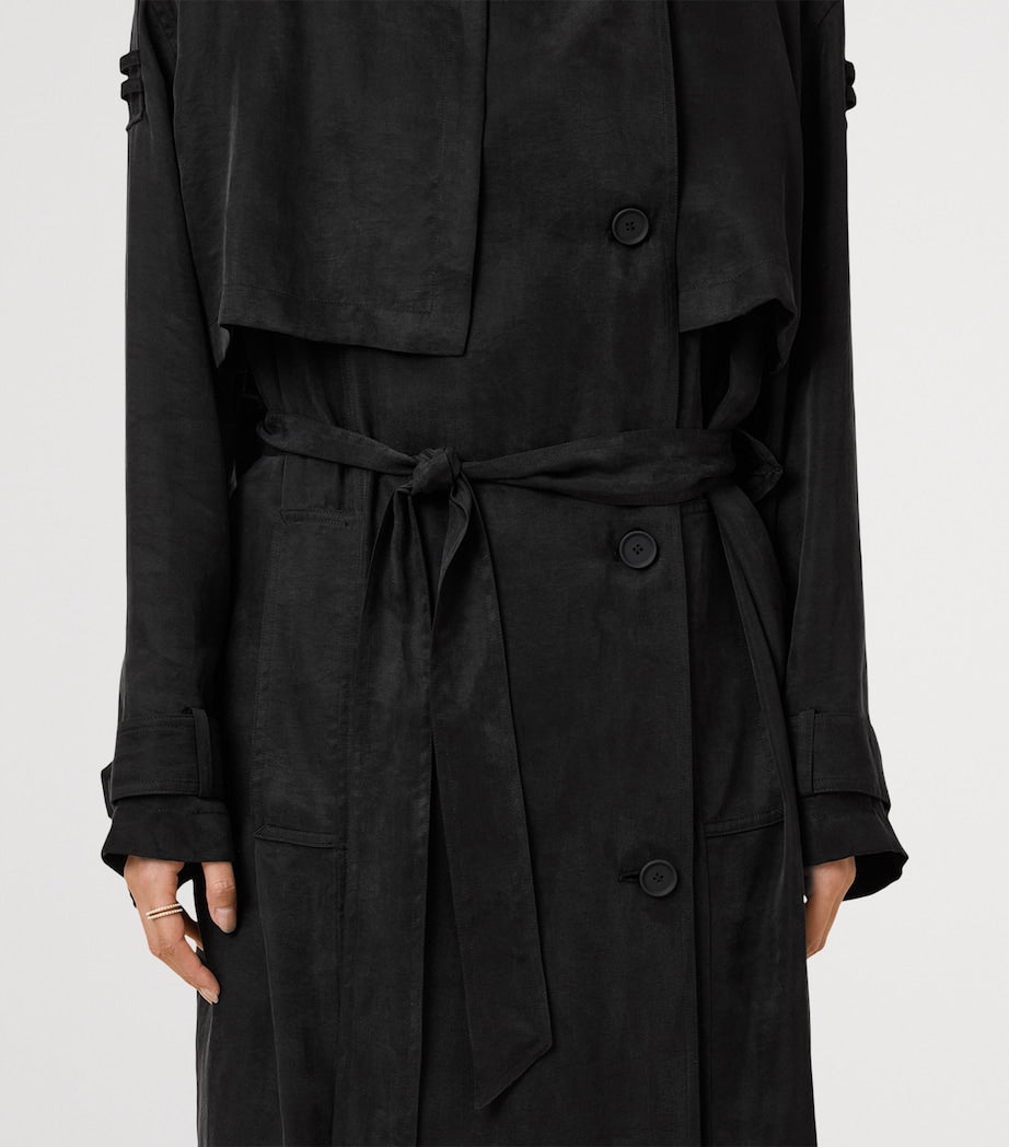 Black Linnie Trench Coat